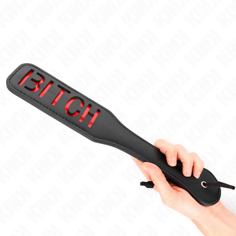 Paddel mit Schriftzug „Bitch“ – 32 × 6 cm