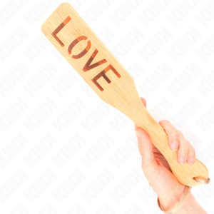 Bambus-Paddel mit Schriftzug „Love“ – 32 × 5,5 cm