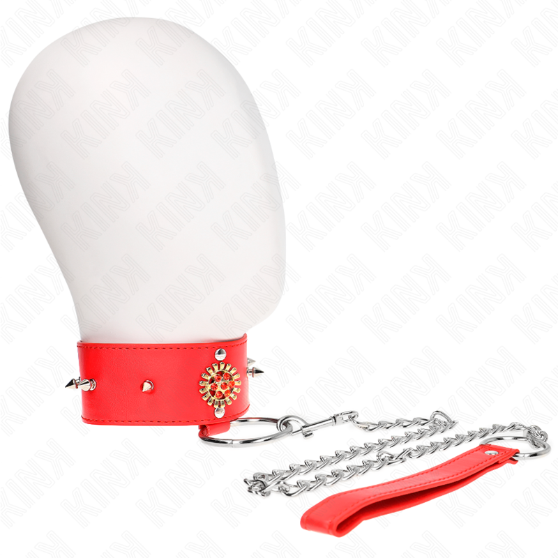 Halsband – Rot – verstellbar – 35–51 cm × 7 cm
