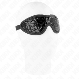 Augenmaske – Schwarz – 20,5 × 6 cm