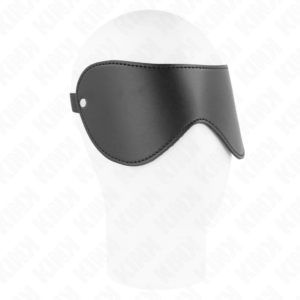 Augenmaske mit 2 Nieten, aus Kunstleder – 23 × 9,5 cm