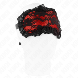 Augenmaske – Modell 3, mit Spitze – 22,5 × 11 cm