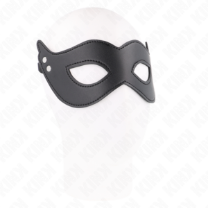 Fetischmaske – Modell 1, aus Kunstleder – 26 × 8 cm