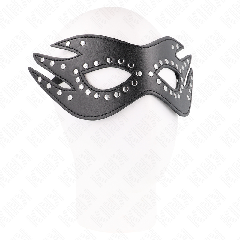 Fetischmaske – Modell 3, aus Kunstleder – 26 × 9,5 cm
