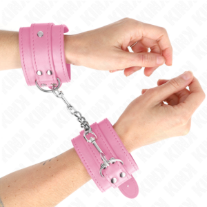 Handgelenkmanschetten – Rosa – verstellbar – 20–23 cm × 5,5 cm