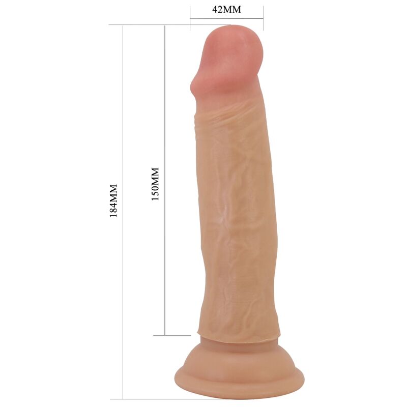 Quentin – Realistischer Dildo mit Saugfunktion – Natur – 18 cm – Bild 5