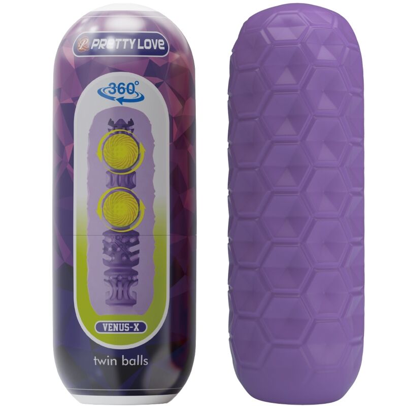 Twin Balls – Automatischer Masturbator – Lila