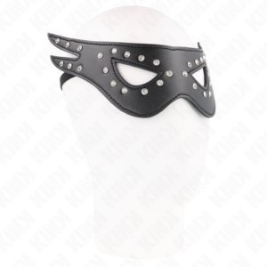 Fetischmaske – Modell 2, aus Kunstleder – 27 × 13 cm