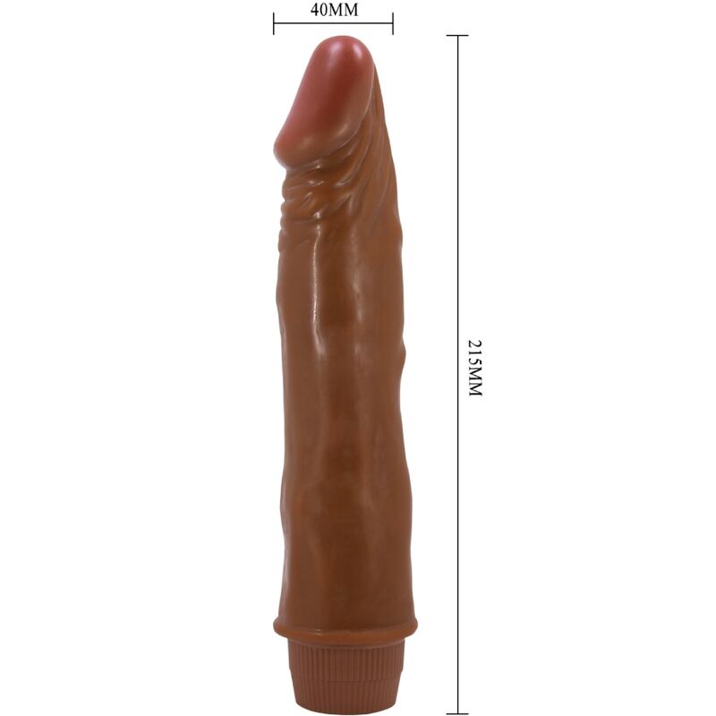 Dwarf – Realistischer Vibrator – Braun – 21 cm – Bild 4