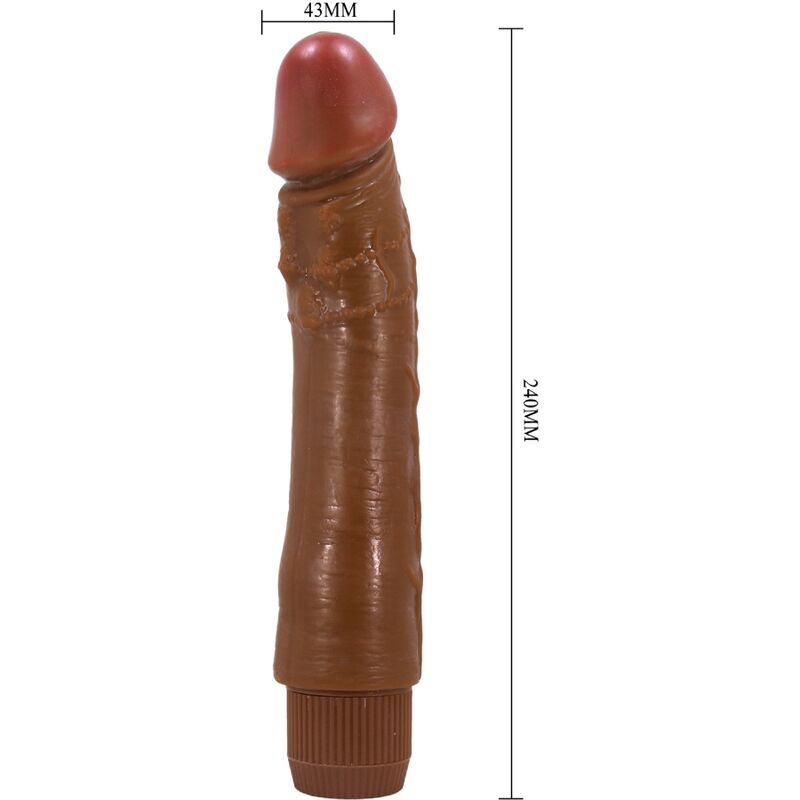 Dybbuk – Realistischer Vibrator – Braun – 24 cm – Bild 4