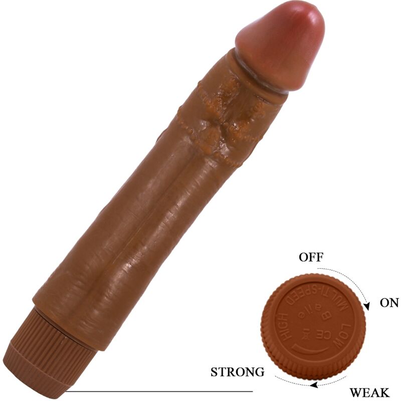 Dybbuk – Realistischer Vibrator – Braun – 24 cm – Bild 5