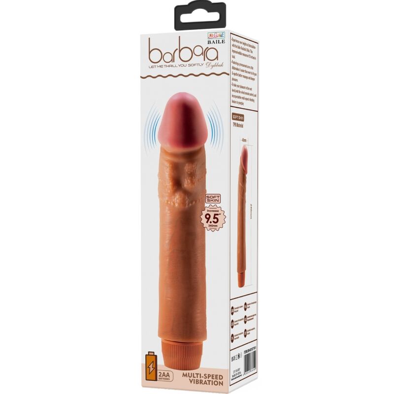 Dybbuk – Realistischer Vibrator – Braun – 24 cm – Bild 6