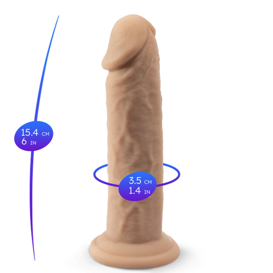 Realistisches Penismodell 2 Thermoreaktives – Realistischer Dildo – 15,4 cm