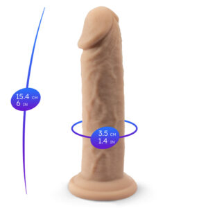 Realistisches Penismodell 2 Thermoaktives – Realistischer Dildo – 15,4 cm