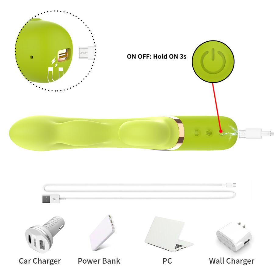 Aufblasbarer A-Punkt Zum – A-Punkt-Vibrator mit aufblasbar – Grün – Bild 8