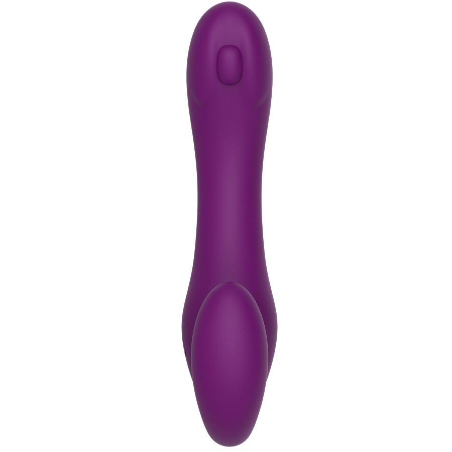2-in-1 – Strapless Paarvibrator mit Fernbedienung – Lila – Bild 3