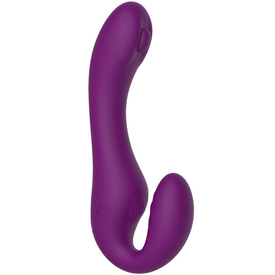 2-in-1 – Strapless Paarvibrator mit Fernbedienung – Lila – Bild 12
