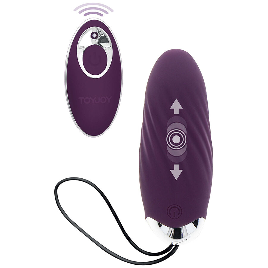 Knock Knock Eggstravagant – Vibrationsei mit Fernbedienung – Lila