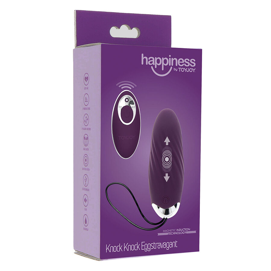 Knock Knock Eggstravagant – Vibrationsei mit Fernbedienung – Lila – Bild 7
