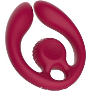 Gizi Duo Paar – Paarvibrator mit Fernbedienung – Burgund