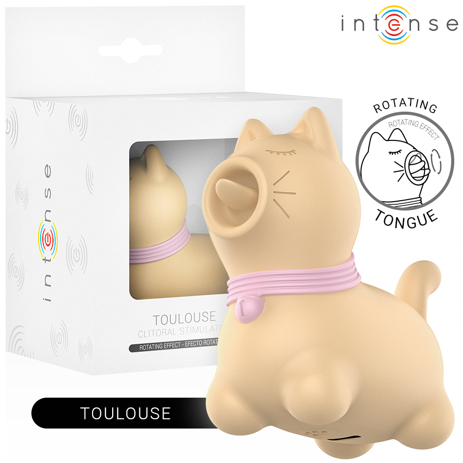Toulouse – Klitorisstimulator mit Rotationsfunktion und Zungenstimulation – Gelb