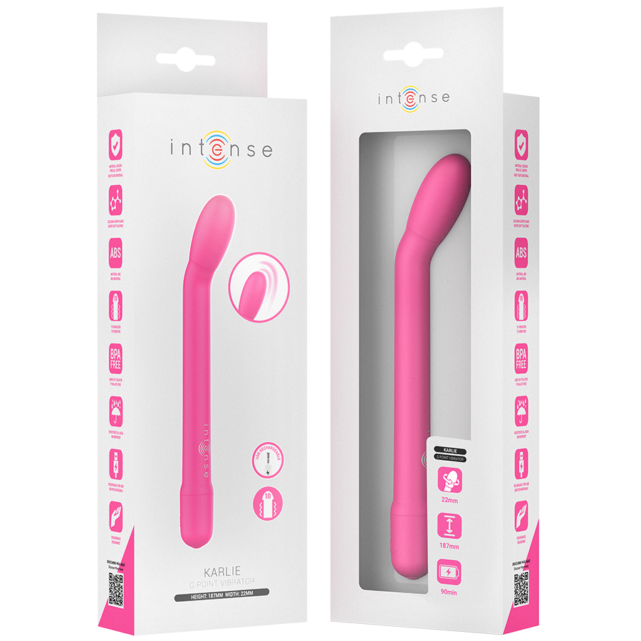 Karlie Wiederaufladbarer G-Punkt – Klitorisstimulator – Rosa – Bild 7