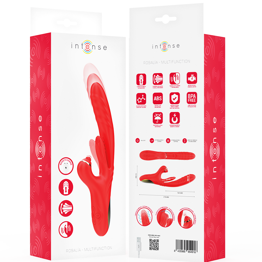 Rosalia – Vibrator mit Stoßfunktion und Oszillationsfunktion – Rot – Box – Bild 8