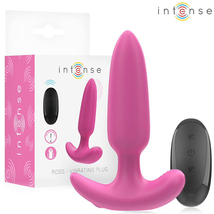 Ross – Silikon-Analplug mit Fernbedienung – 11 cm – 8,5 cm – Box
