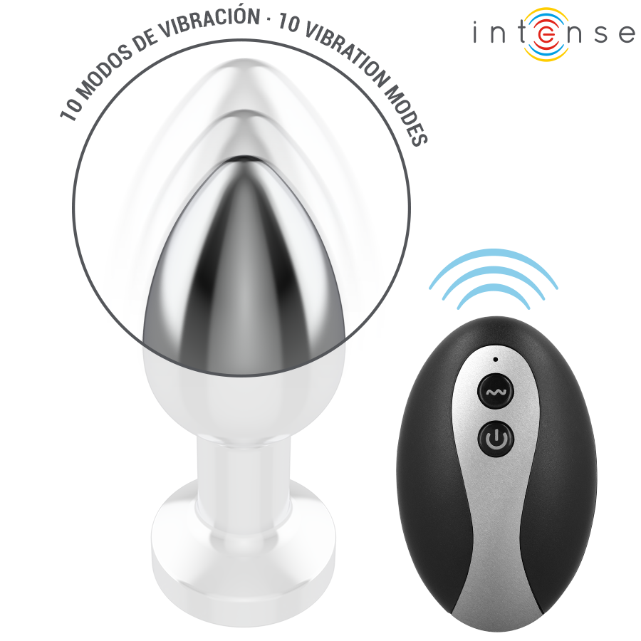Vibrierender – Metall-Vibrierender Analplug mit Fernbedienung – Größe S – Bild 4