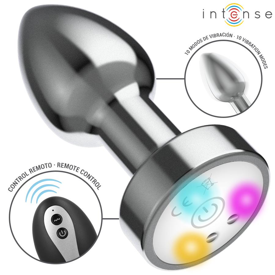 Vibrierender – Metall-Vibrierender Analplug mit Fernbedienung – Größe S – Bild 2