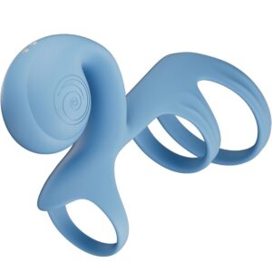 Jovi Arc Couple Ring Fernbedienung – Vibrierender Penisring mit Fernbedienung – Blau