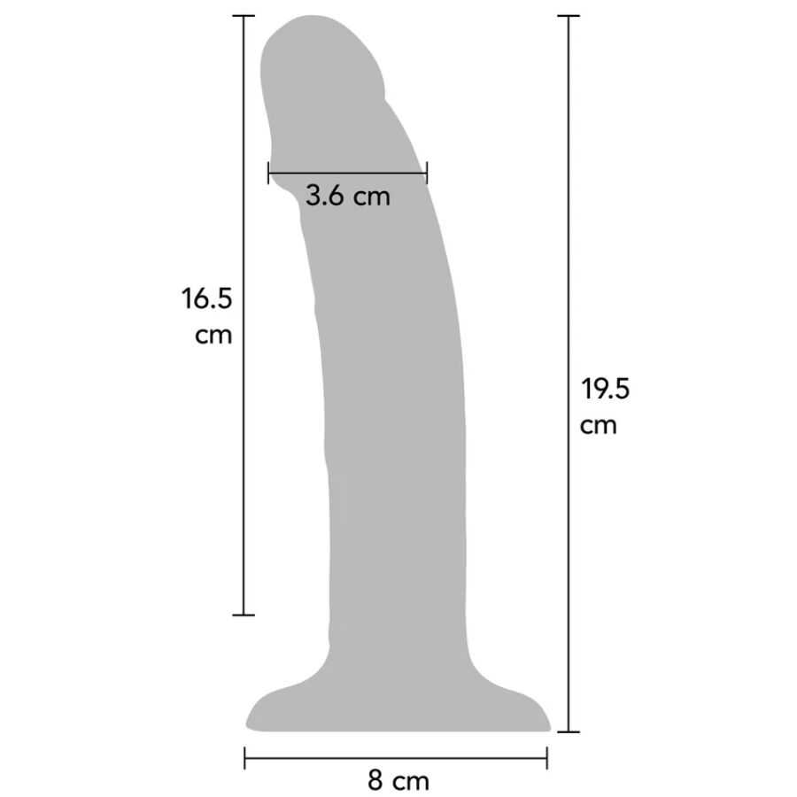 Silikon-Realistischer Dildo – Lila – 19,5 cm – Bild 3