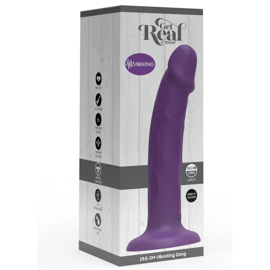 Silikon-Realistischer Dildo – Lila – 19,5 cm – Bild 4
