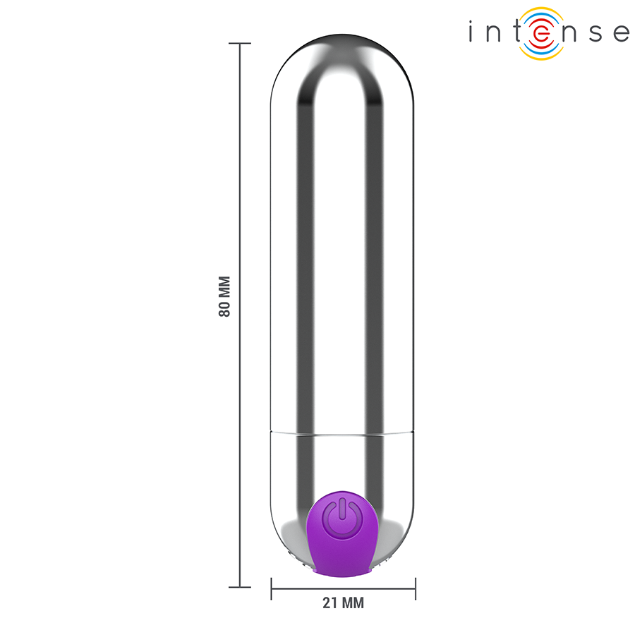 Karen Mini Wiederaufladbarer Vibrationskugel – Bullet-Vibrator – Silber – Bild 5