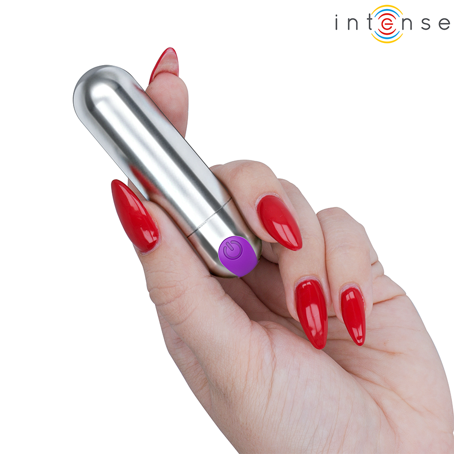 Karen Mini Wiederaufladbarer Vibrationskugel – Bullet-Vibrator – Silber – Bild 2