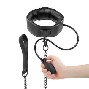 Aufblasbares Würgehalsband mit Kette