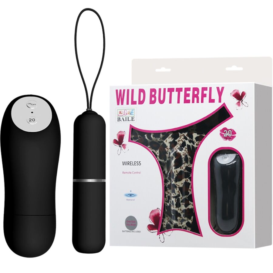 Stringtanga mit Vibrationskugel und Fernbedienung – Schwarz