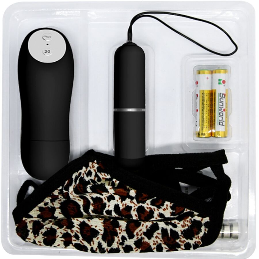 Stringtanga mit Vibrationskugel und Fernbedienung – Schwarz – Bild 7