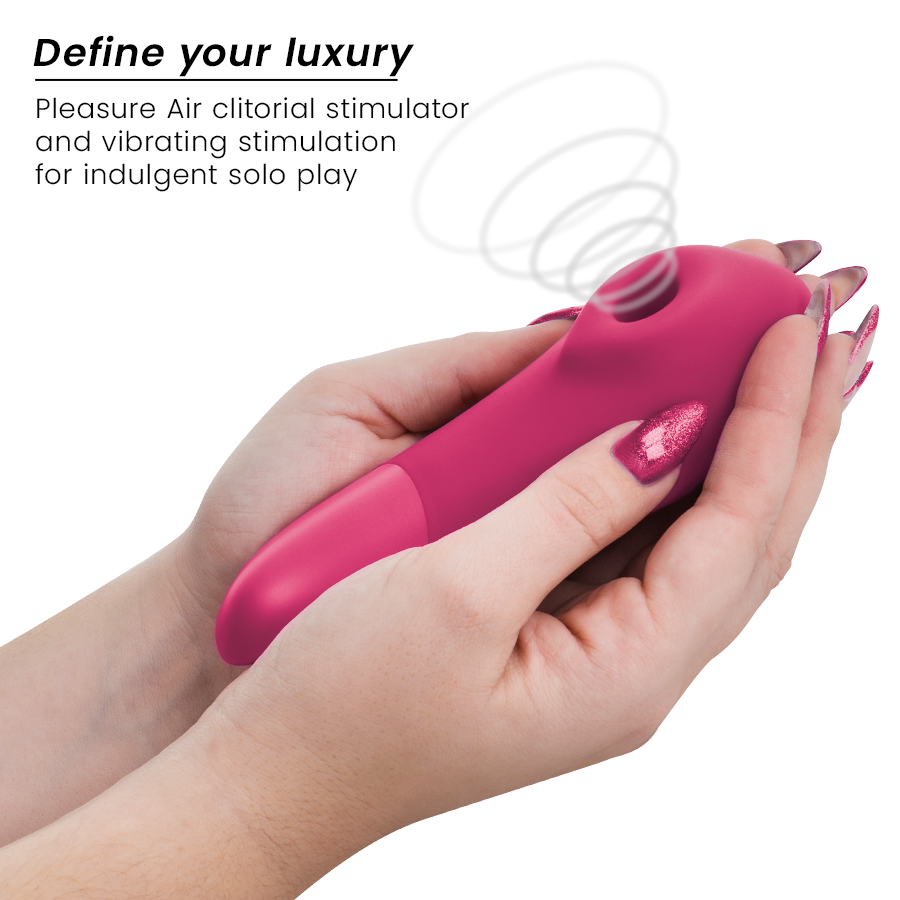 Enhance – Klitorisstimulator mit Druckwellen und Vibration – Leuchtend Rosa – Bild 3