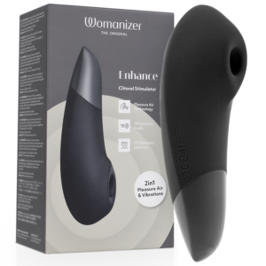 Enhance – Klitorisstimulator mit Druckwellen und Vibration – Schwarz