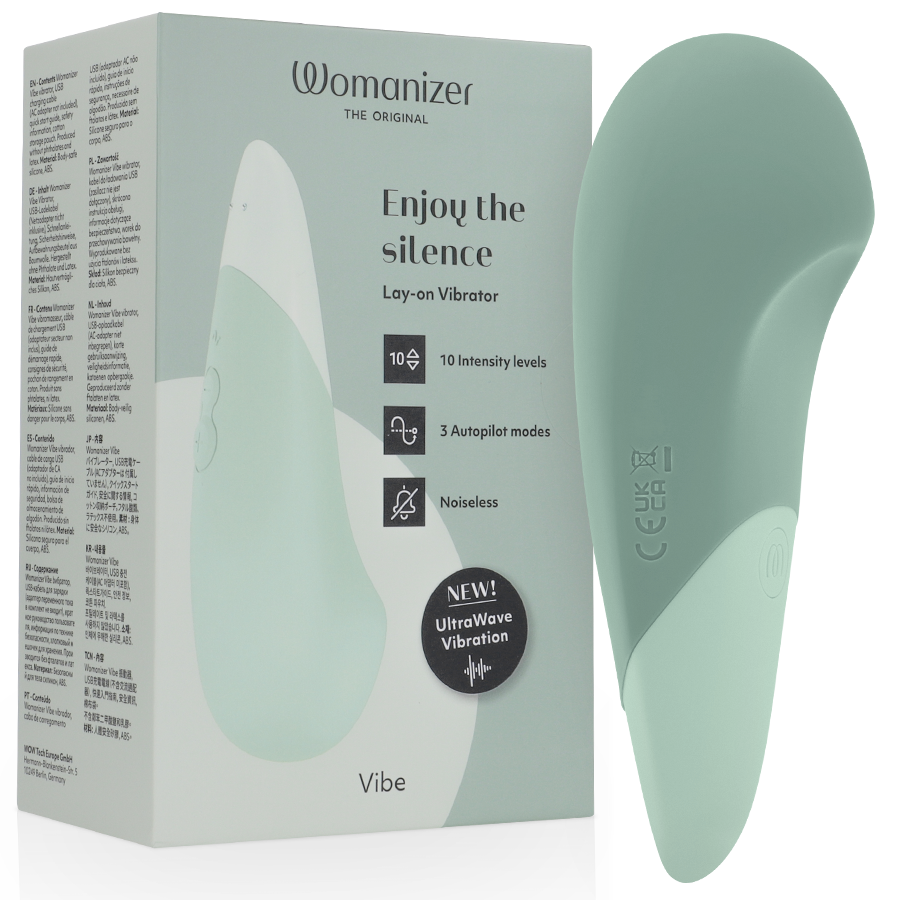 Vibe – Leiser Auflegevibrator – Salbeigrün