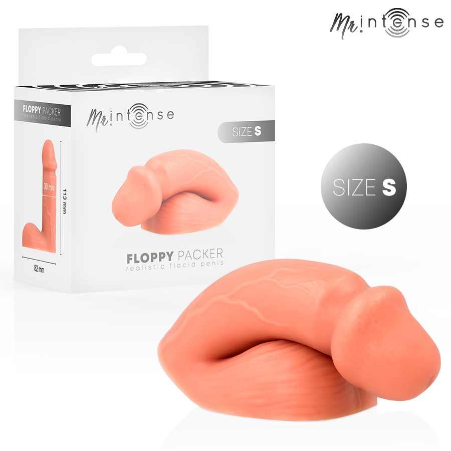 Floppy Packer Realistischer Schlaffer Penis mit Hoden – Größe S