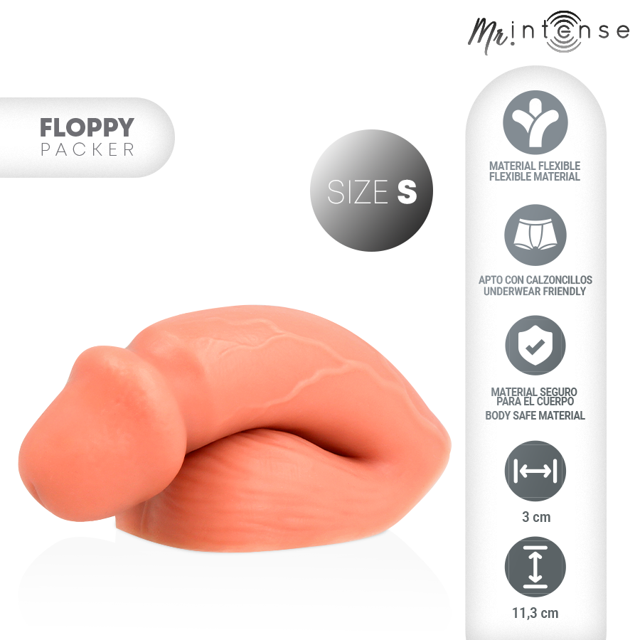 Floppy Packer Realistischer Schlaffer Penis mit Hoden – Größe S – Bild 2