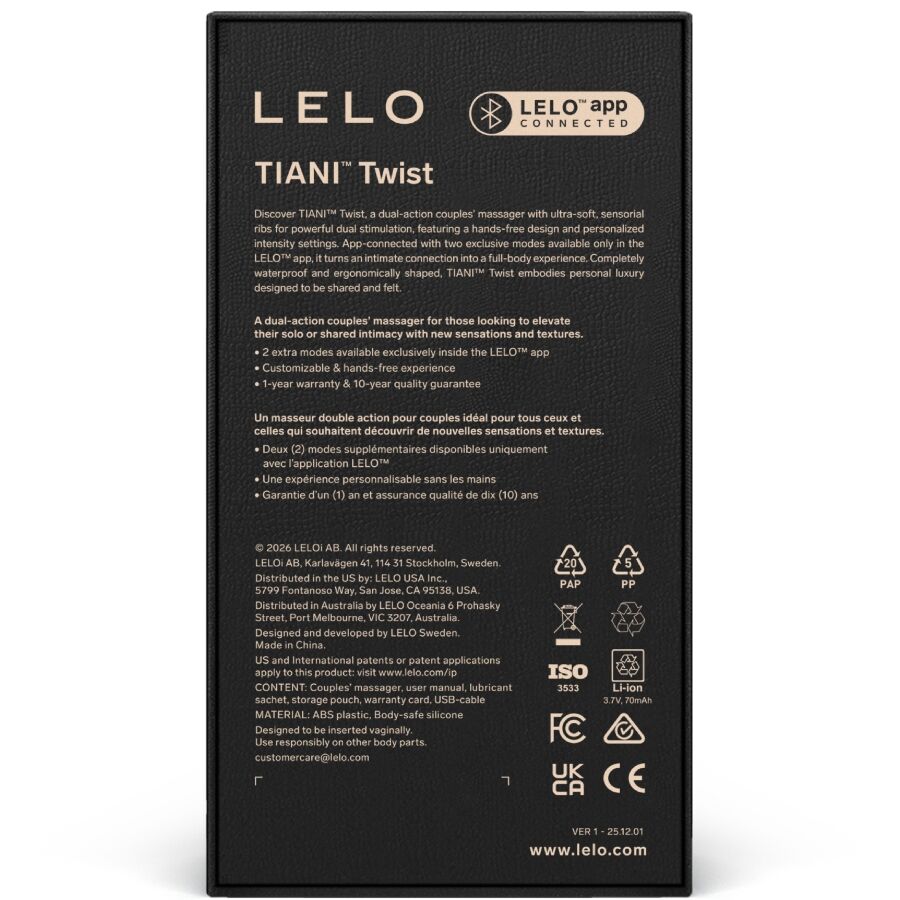 Tiani Twist – Paarvibrator – Lavendel – Bild 4