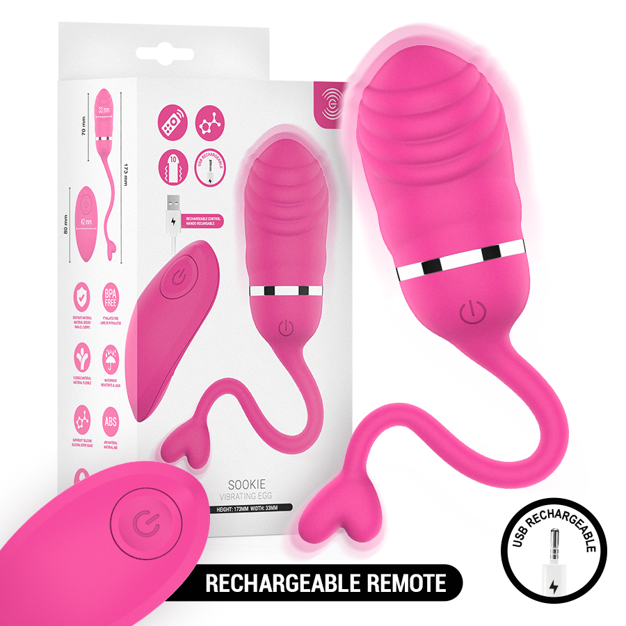 Sookie Fernbedienungs – Vibrationsei mit Fernbedienung – Rosa