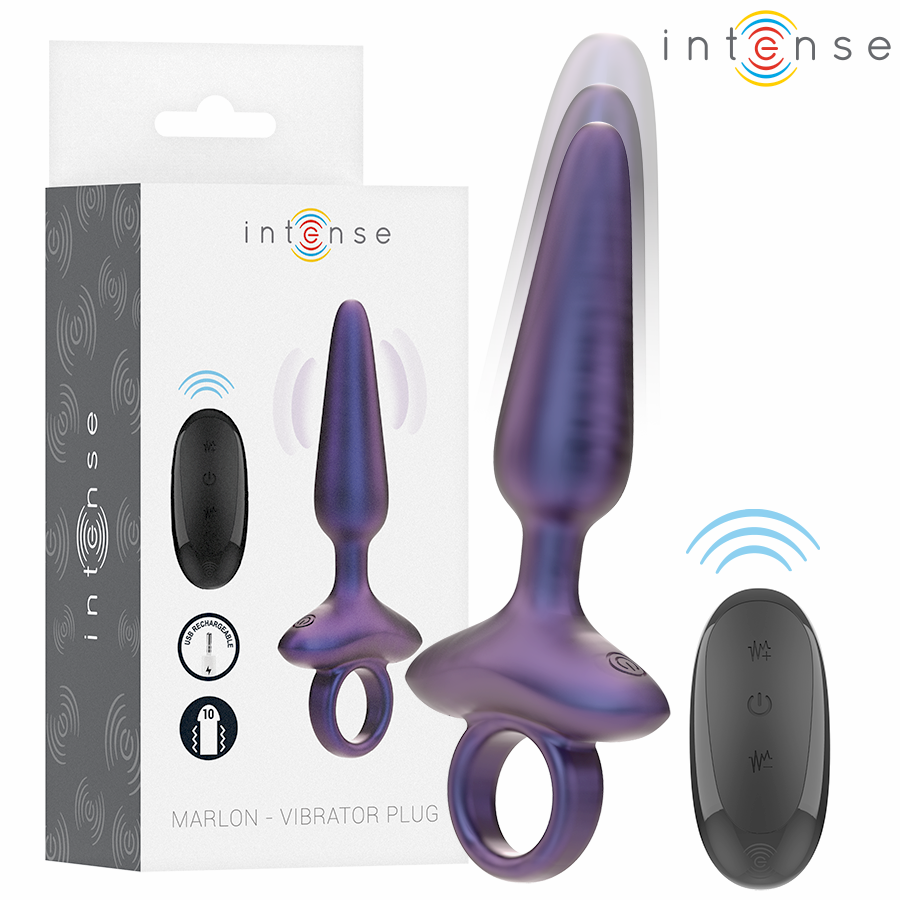 Marlon Vibrierender – Silikon-Vibrierender Analplug mit Fernbedienung