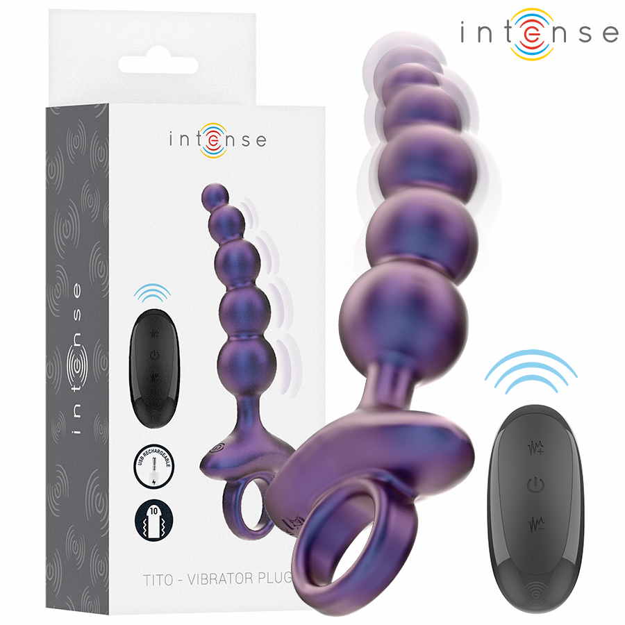 Tito Vibrierender – Silikon-Vibrierender Analplug mit Fernbedienung
