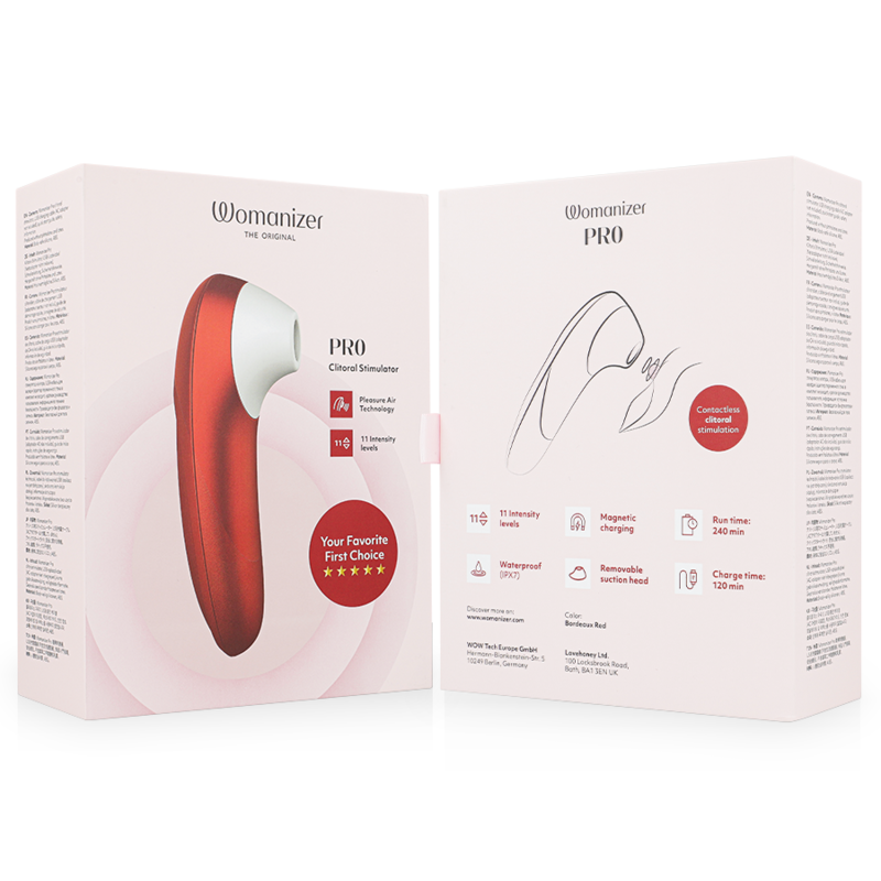 Pro Vibrant – Klitorisstimulator – Burgund – Bild 7