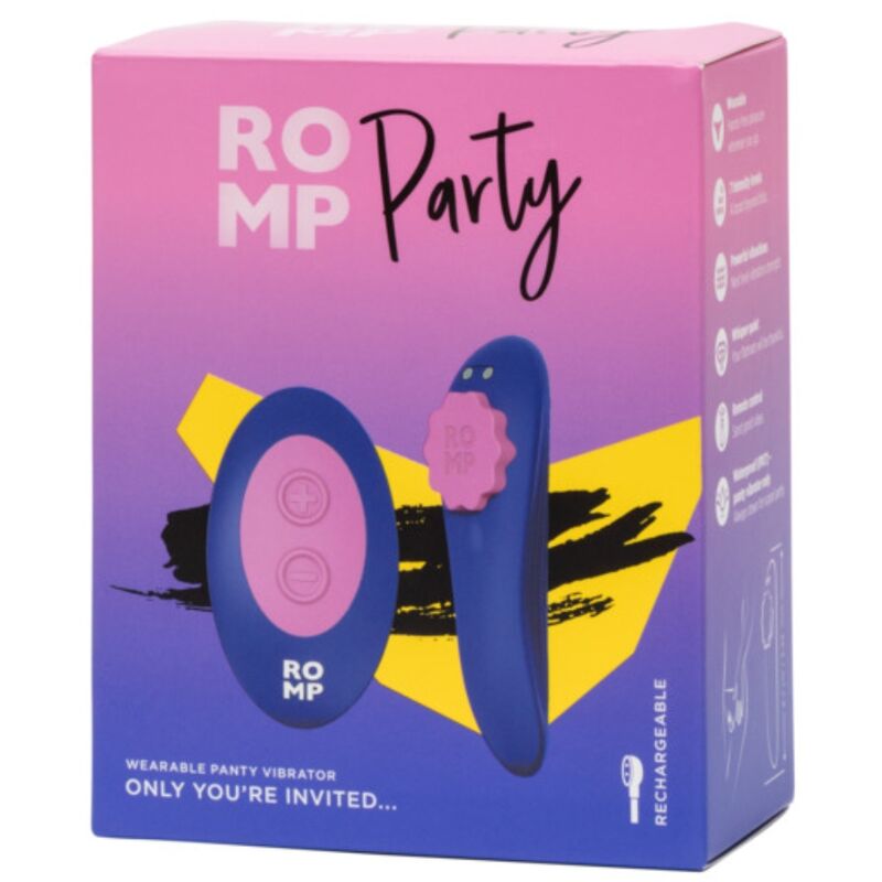 Party Magnetischer Vibrations--Slip mit – Klitorisstimulator mit Fernbedienung – Bild 9