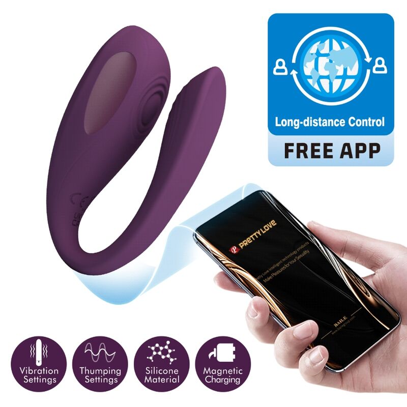 Aari – Wand-Massager mit App-Steuerung – Lila